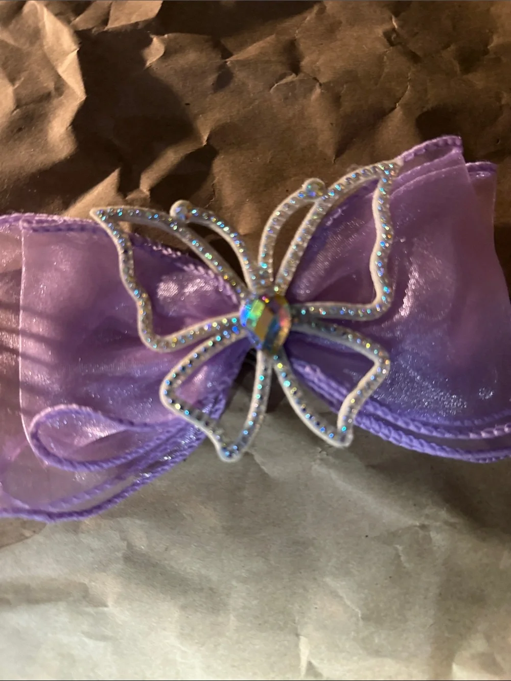 2 Butterfly hair clips